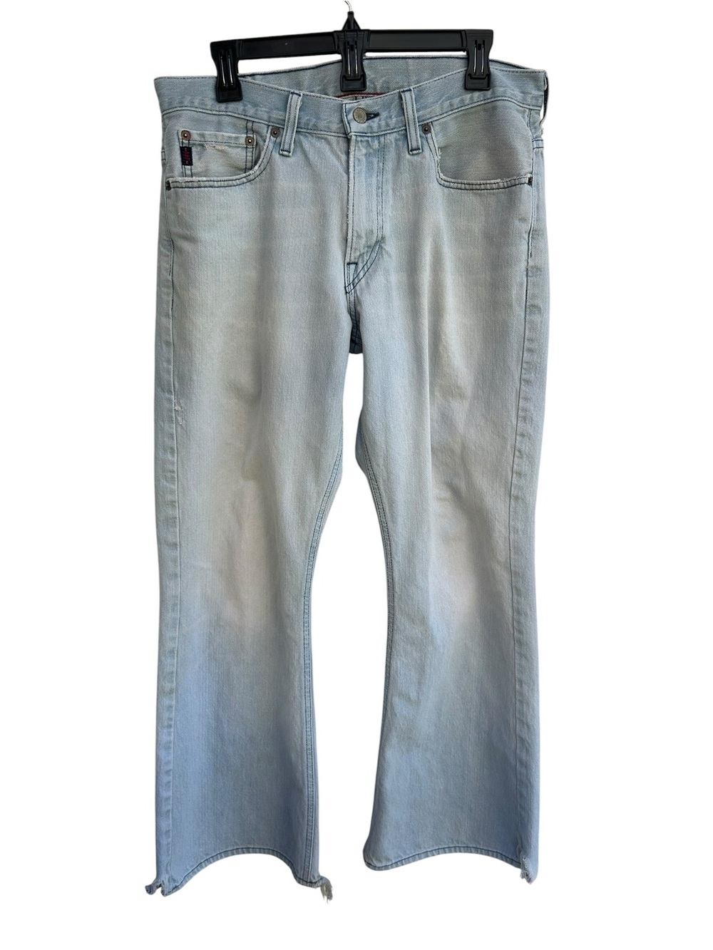 Vintage 90s Abercrombie Fitch Flare Jeans 32x30 Light Wash 432-5J Made In USA